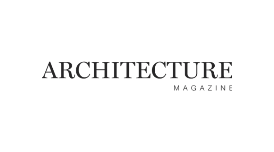 Logo en noir et blanc de la société Architecture magazine